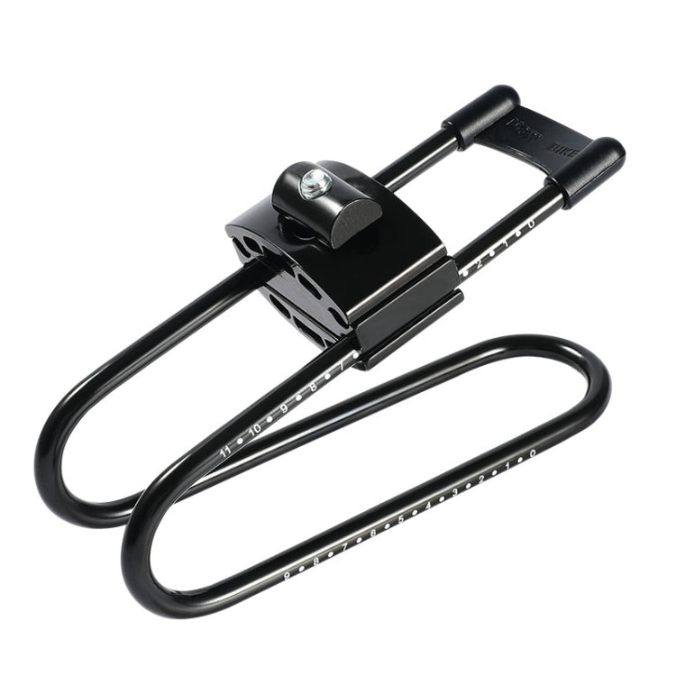 Black bicycle seat cushion with bow shock absorber rails and clamp adjustment knob