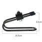 Bow-shaped shock absorber seat mount with scale markings and adjustable clamp
