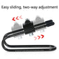 Bike seat bow shock mount with two-way adjustment slider and clamp