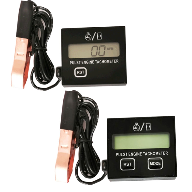 Clip version pulse engine tachometer with LCD RPM display and sensor cable