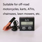 Pulse engine tachometer kit with induction clamp sensor cable and LCD RPM display