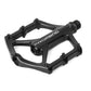 Black aluminum bicycle platform pedal with PROMEND logo and threaded axle
