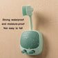 Mint green waterproof shower head bracket with telescopic mount, splash-resistant design