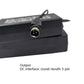 Black adapter DC interface: round mouth 3-pin connector