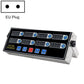 Multi-channel kitchen timer control panel with EU plug, black face, channel displays 1–8