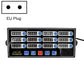 Multi-channel kitchen timer control panel with EU plug, black face, channel displays 1–12
