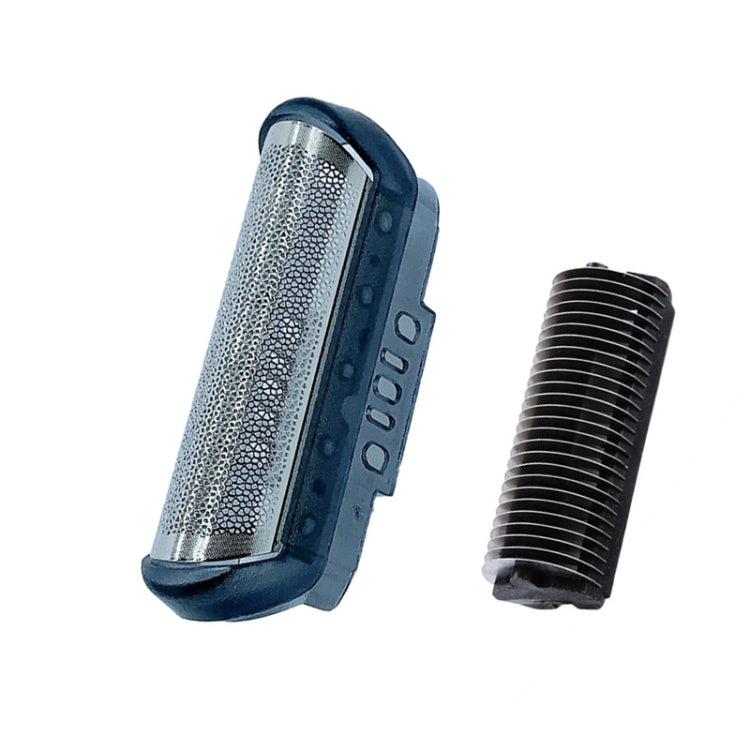 Razor shaver foil net assembly and separate black ribbed blade cover