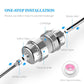 Shower filter with one-step installation parts and Teflon tape included