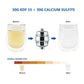 Shower water purifier filter shown between before-and-after water clarity