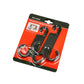 Car headrest luggage hooks in blister pack with two black hook pieces