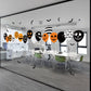 Halloween balloon electrostatic stickers with skull, pumpkin and bat decals on glass