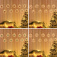 Mixed hanging ring pendant Christmas lights with warm white glow
