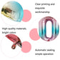 Metallic pink and silver gradient number balloon with close-up gold crown-style decoration