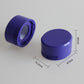 Purple HEPA filter cylinder; size marks visible (4cm, 8.7mm, 7.5mm)