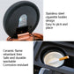 Mini car ashtray open, shows cigarette holder and rose-gold metal insert
