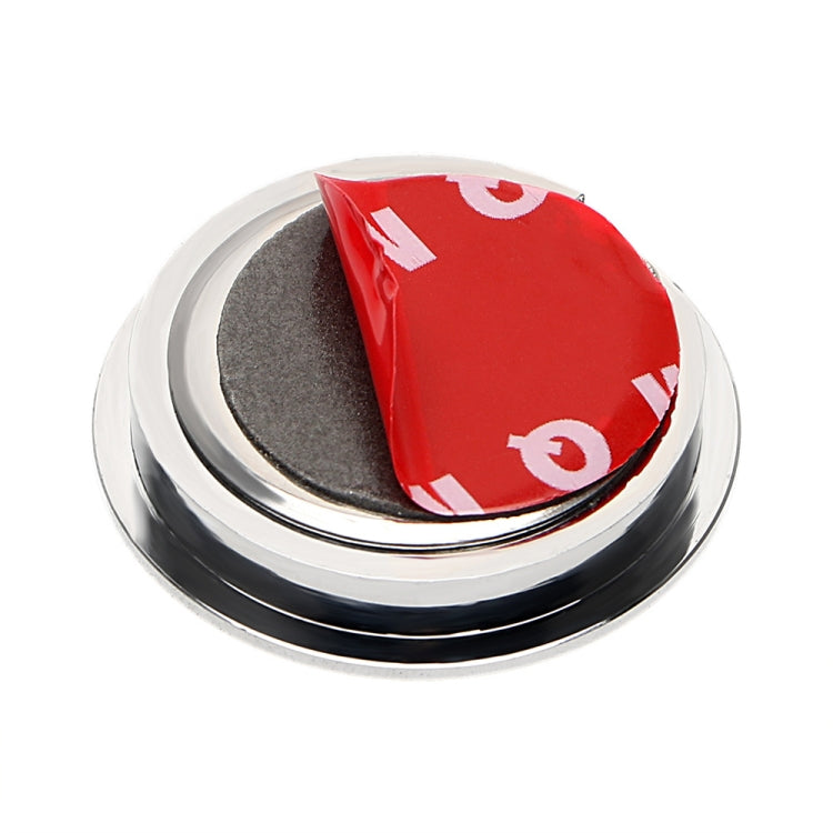 Car night light clock base with circular mount and red protective adhesive cover