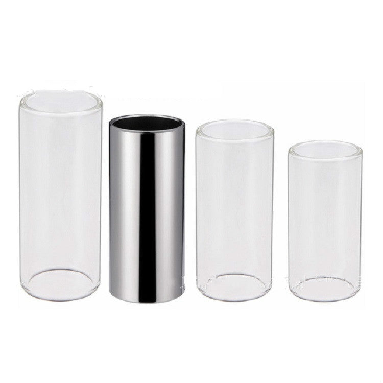 Guitar slide bar kit with three clear tubes and one stainless steel tube