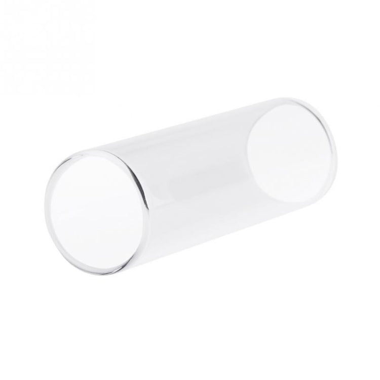 Clear cylindrical guitar slide bar
