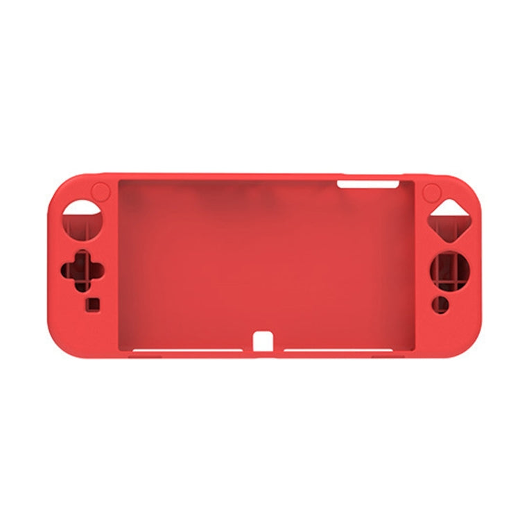 Red soft protective case for Nintendo Switch OLED with front cutouts and side grips