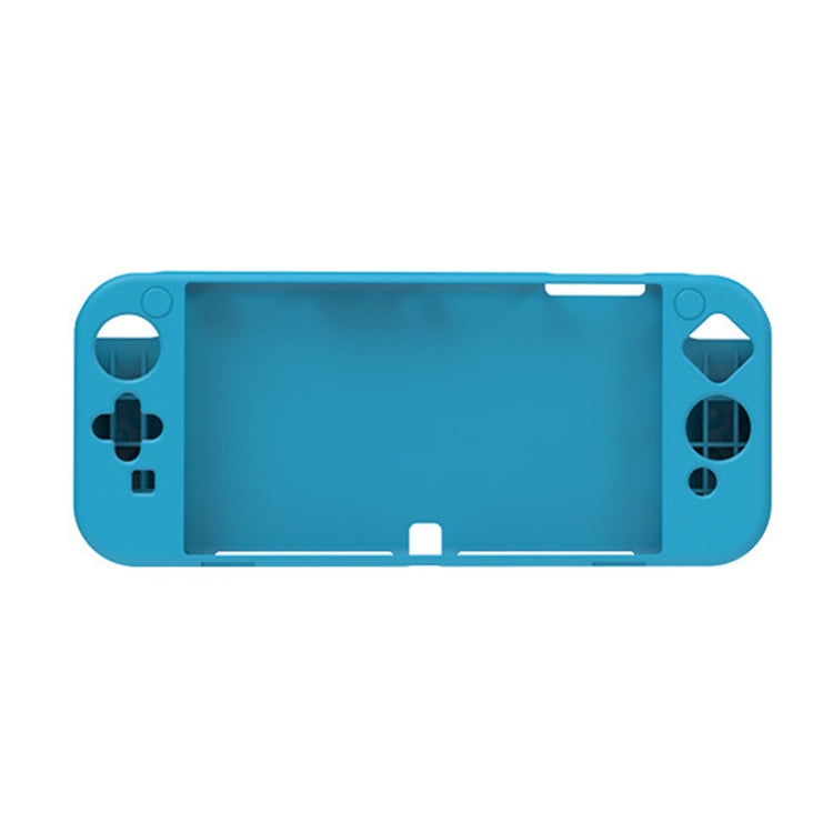 Blue soft protective case for Nintendo Switch OLED with front cutouts and side grips