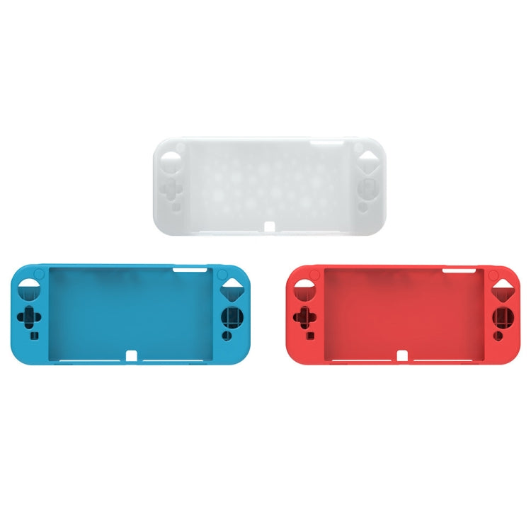 Red and blue soft protective cases with white back shell for Nintendo Switch OLED