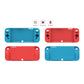 Blue and red soft protective Nintendo Switch OLED case set with anti-scratch design