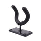 Black sponge guitar wall hook with metal base and four mounting holes