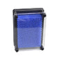 Blue bead needle carving hand mold in clear square frame with black outer border