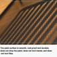Close-up of wire mesh file tray surface with smooth painted finish