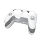 White protective gamepad case with paw prints and cutouts for controller buttons