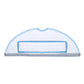 Washable cleaning cloth, white back with blue-bordered rectangular cleaning panel