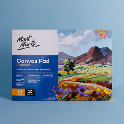 Oil acrylic painting canvas pad, textured canvas paper sheets in a pack