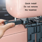 Car seat tray table mounting hardware with quick-connect clips, black