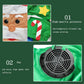 Inflatable LED decoration fan and high-quality polyester printing close-up