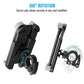 360° rotating phone bike holder bracket with lock mechanism and circular handlebar clamp