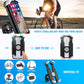 Phone bike holder with open-and-lock arms for secure mounting on handlebars