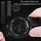 SYNOKE luminous LED watch with strap removed, showing green digital display