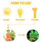 How to use diagram showing sunlight and electrified glow effects for wall stickers