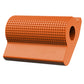 Orange textured motorcycle gear shift cover with circular mounting hole