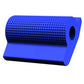 Blue textured motorcycle gear shift cover with circular mounting hole