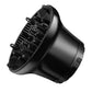 Universal hair diffuser attachment, black hood with vented airflow grilles