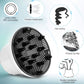 Hair diffuser hood with vented circular airflow face and snap-on mounting tabs