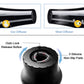 Diffuser hood underside with silicone non-slip pads and outo lock release button