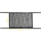 Black car ceiling net storage bag with elastic draw rope, 80x55cm