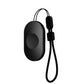 Portable metal rain scraper, black oval body with loop strap handle