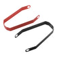 Electric scooter rear mudguard bracket set, red and black metal straps with mounting holes