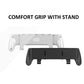White grip case with kickstand base and front support rails
