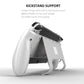 White protective case shown in kickstand mode for hands-free play