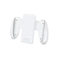 White ABS gaming grip accessory for Nintendo Switch OLED, with front bracket