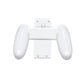 White ABS gaming grip accessory for Nintendo Switch OLED, side view with textured grips